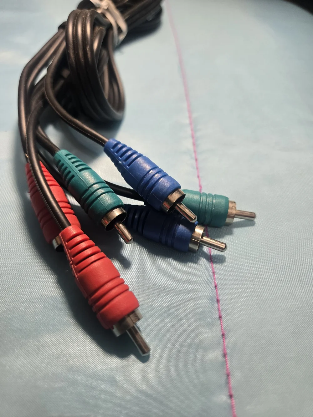 Composite Component AV Cable with Red, Green, Blue RCA Connectors
